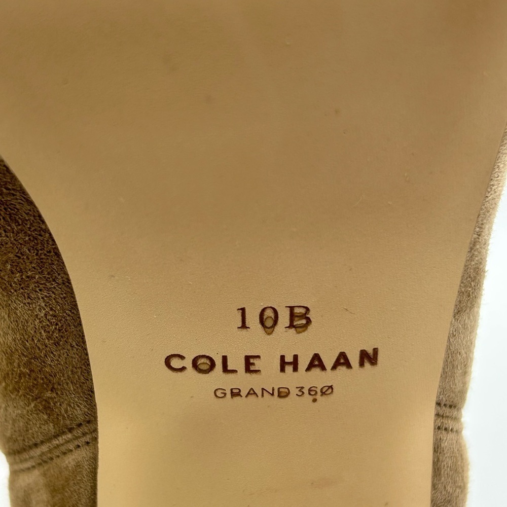 Cole Haan Remi Bootie 100mm Light Whiskey Suede Ankle Boots Women’s 10 B NWB - Picture 13 of 15